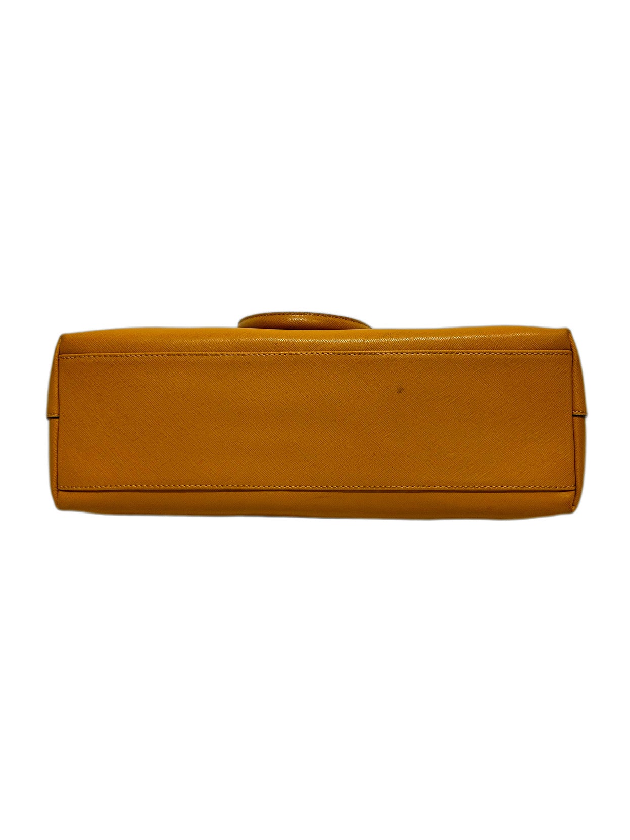 COCCINELLE Borsa ocra in saffiano