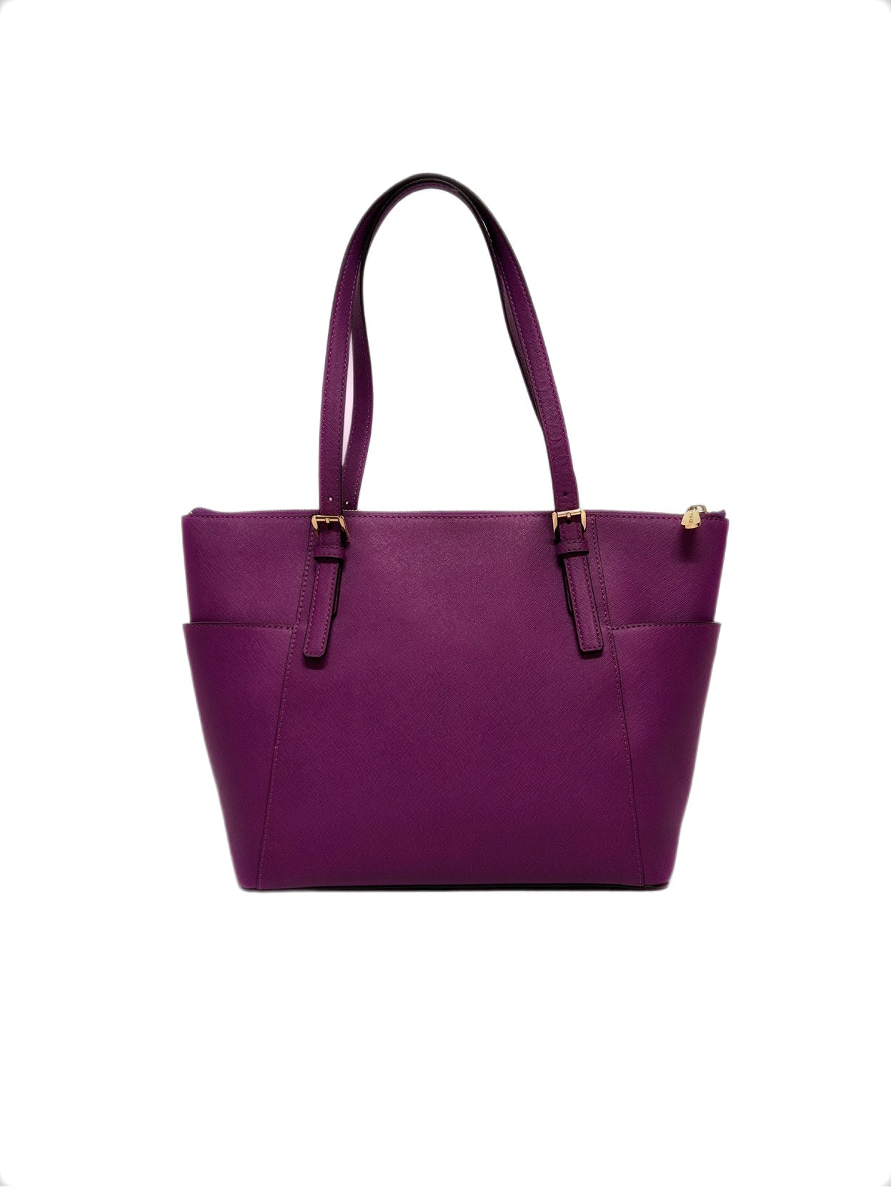 MICHAEL Michael Kors
Borsa Jet Set con cerniera superiore in pelle Saffiano viola