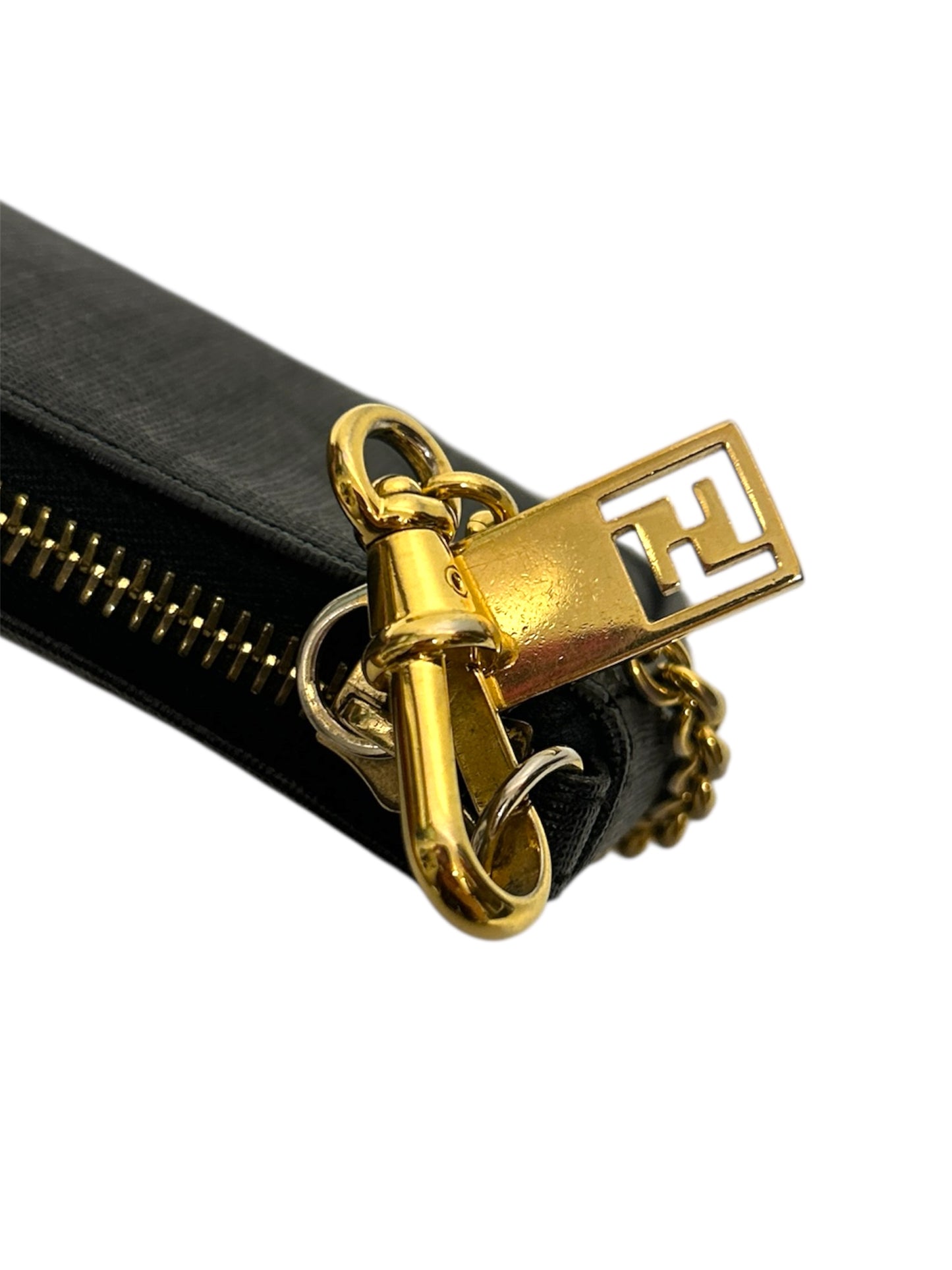 FENDI Borsa Baguette Monogram nero