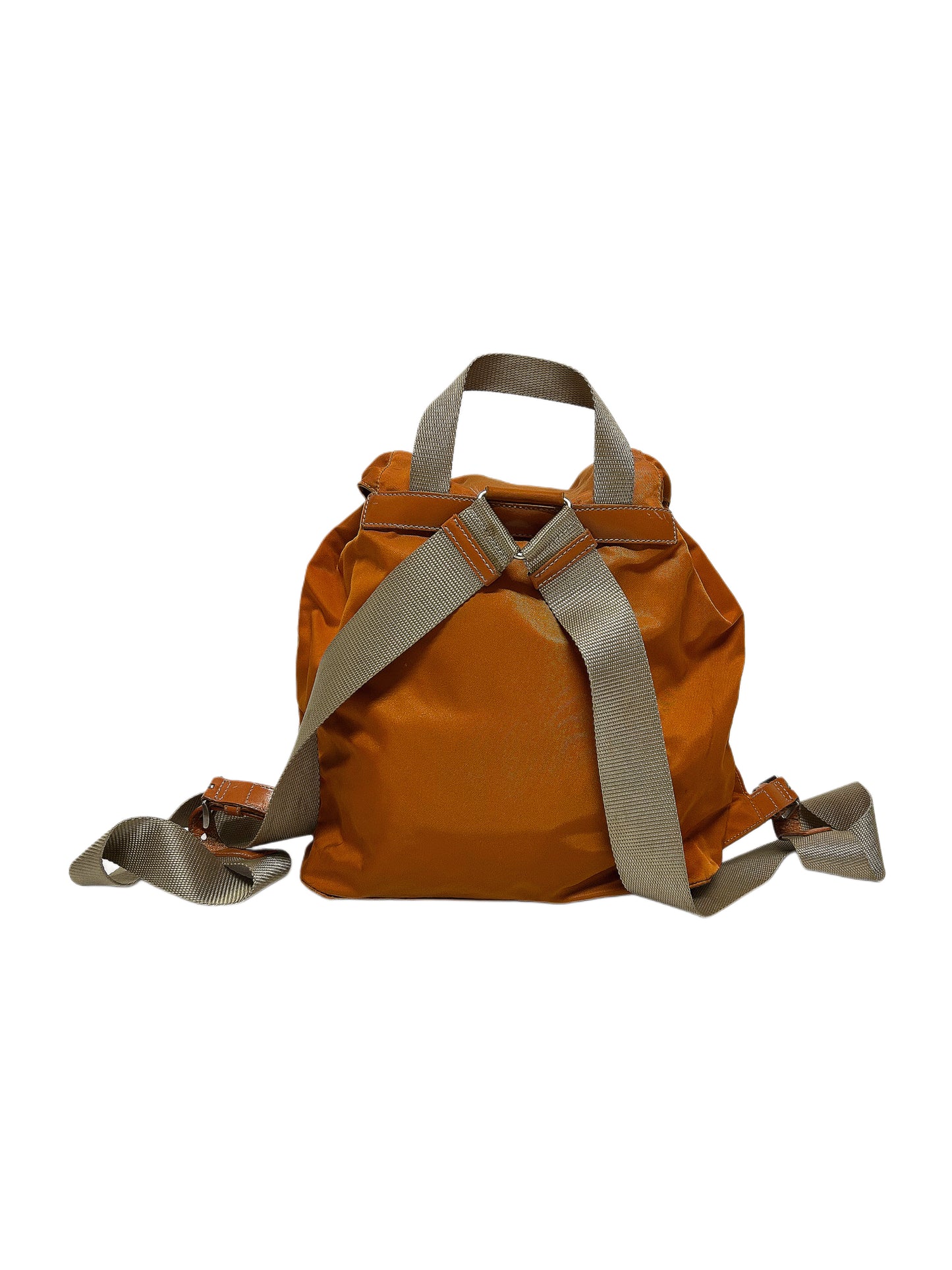 PRADA Zaino Tessuto Nylon Vela Ambra