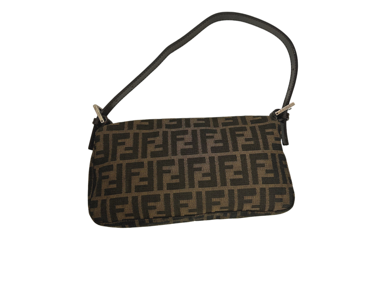 FENDI Borsa Mamma Baguette in tela Zucca