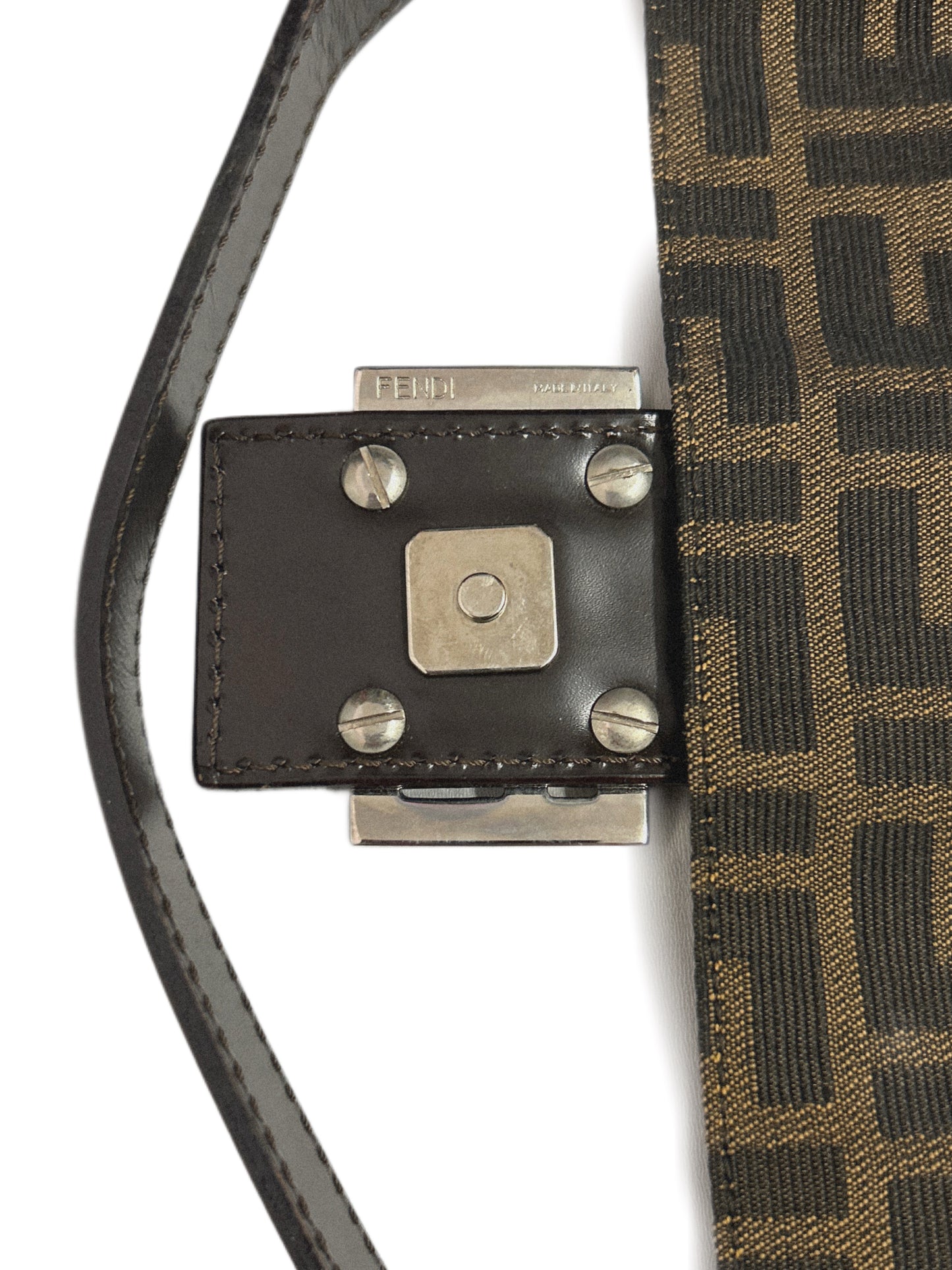 FENDI Borsa Mamma Baguette in tela Zucca
