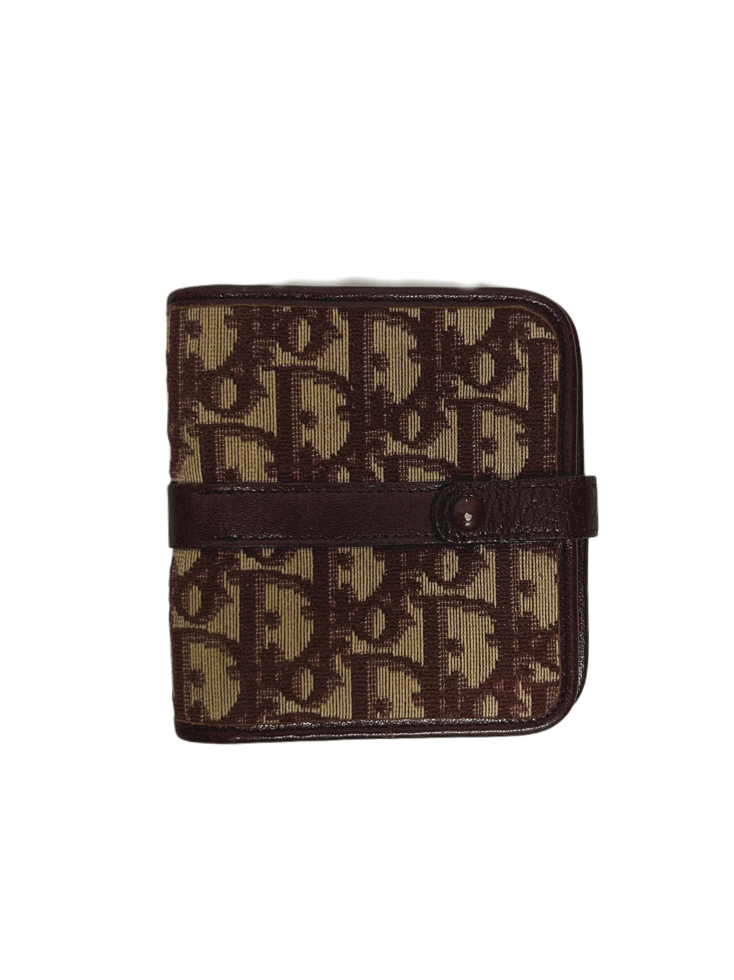 DIOR Portafogli Vintage BI-Fold Small Trotter Jaquard