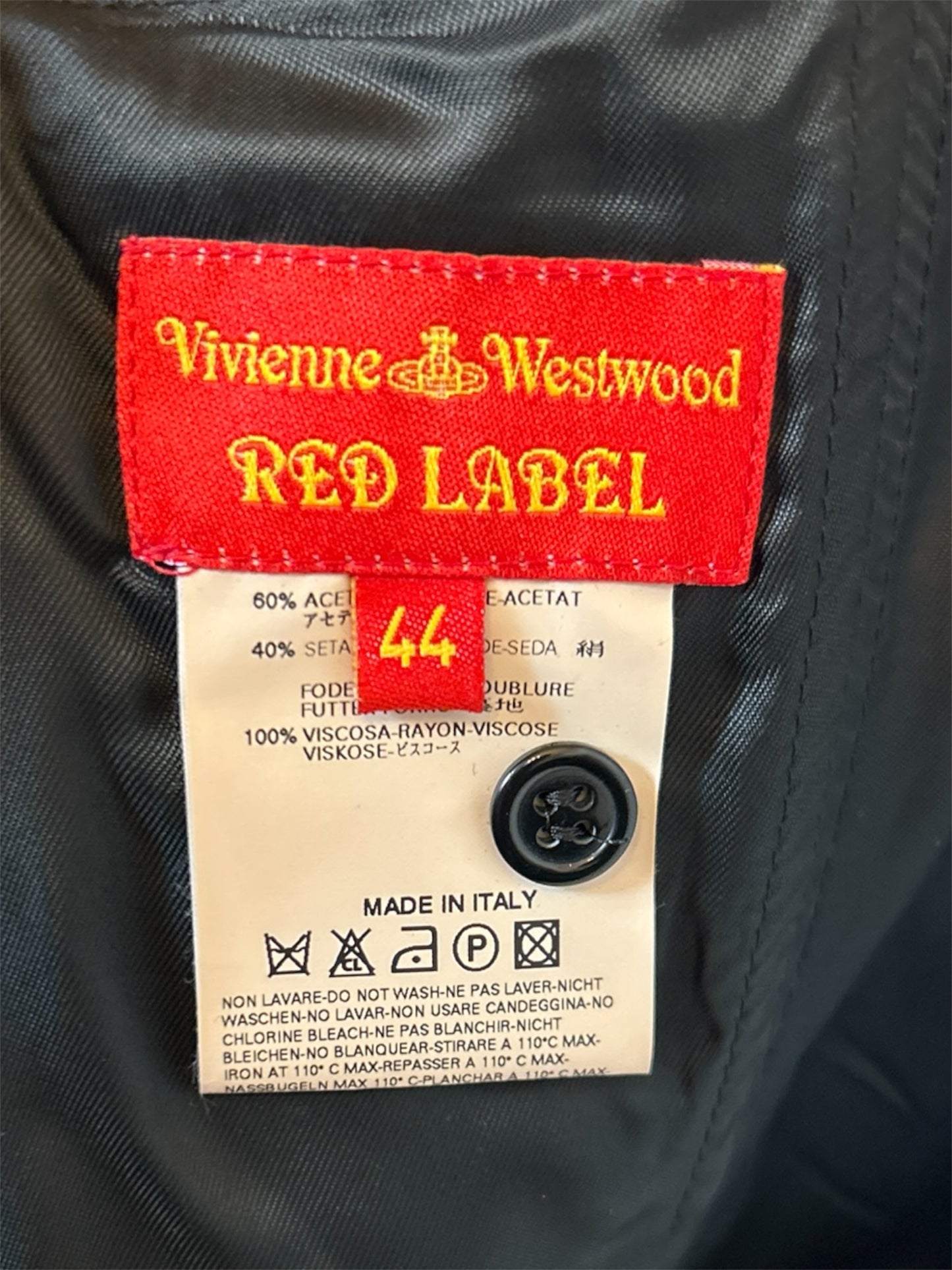 VIVIENNE WESTWOOD Abito nero con colletto