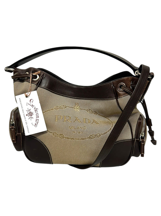 PRADA Borsa Jaquard in tela