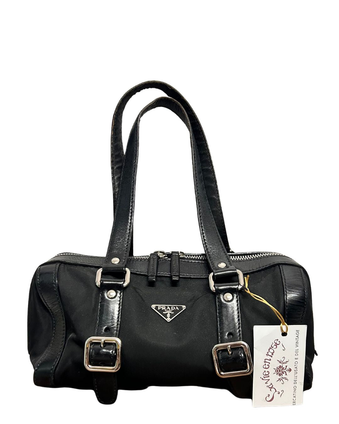 Prada Belted Boston Bag