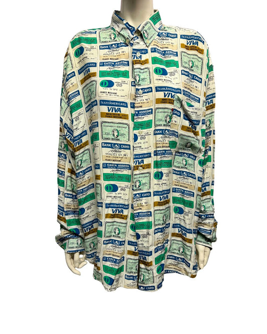 Camicia Moschino Carte di Credito