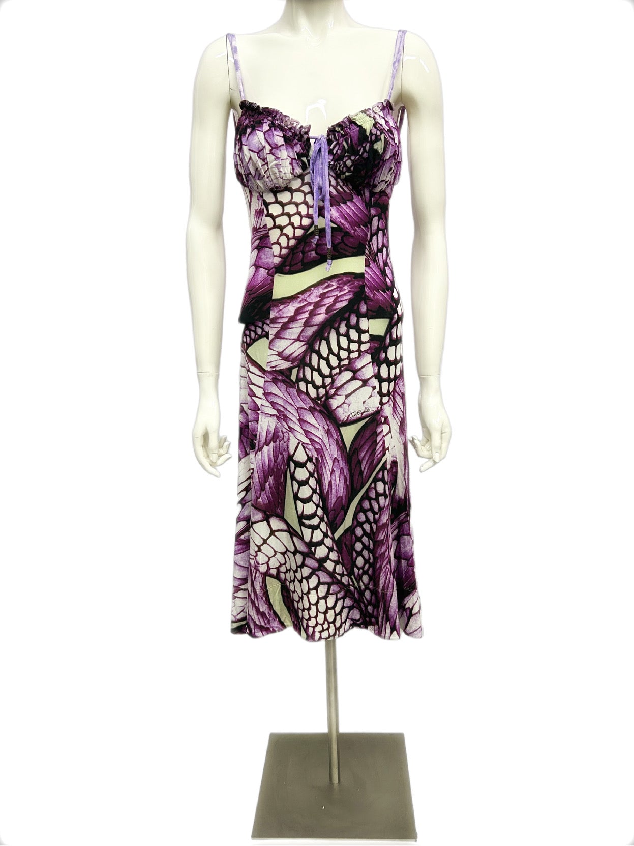 ROBERTO CAVALLI Abito fantasia viola
