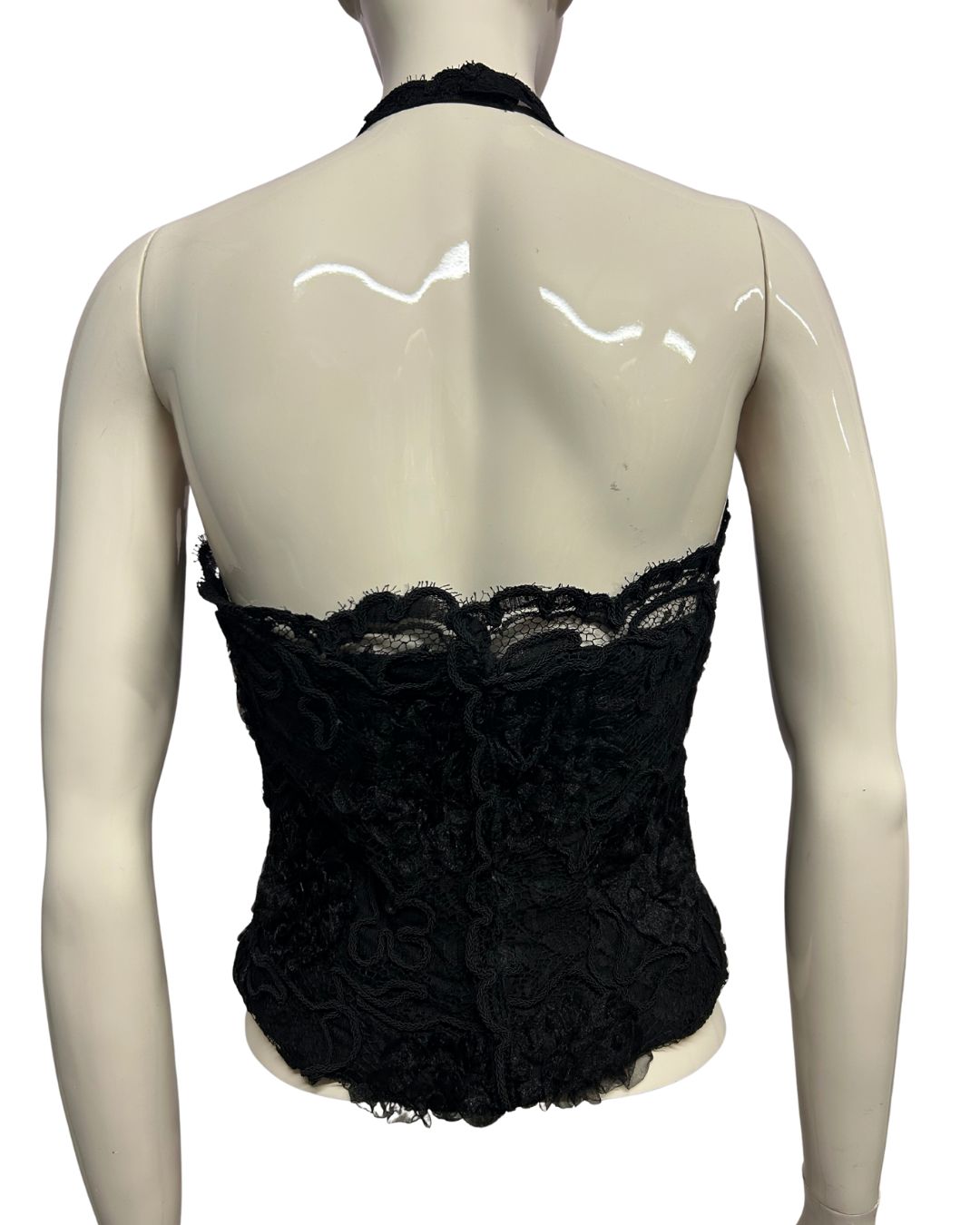 Corpetto Nero in Pizzo Chanel