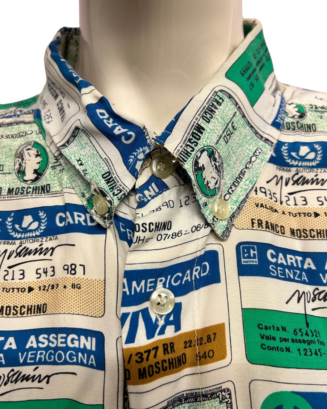 Camicia Moschino Carte di Credito