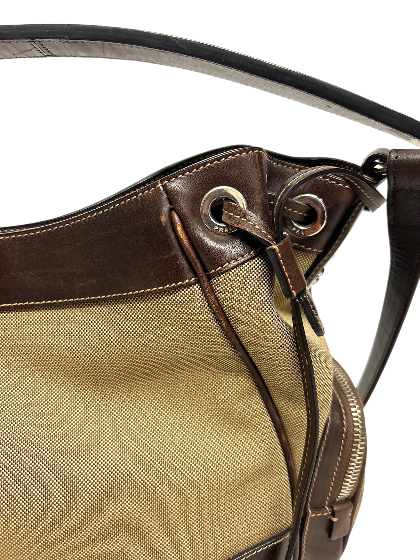 PRADA Borsa Jaquard in tela