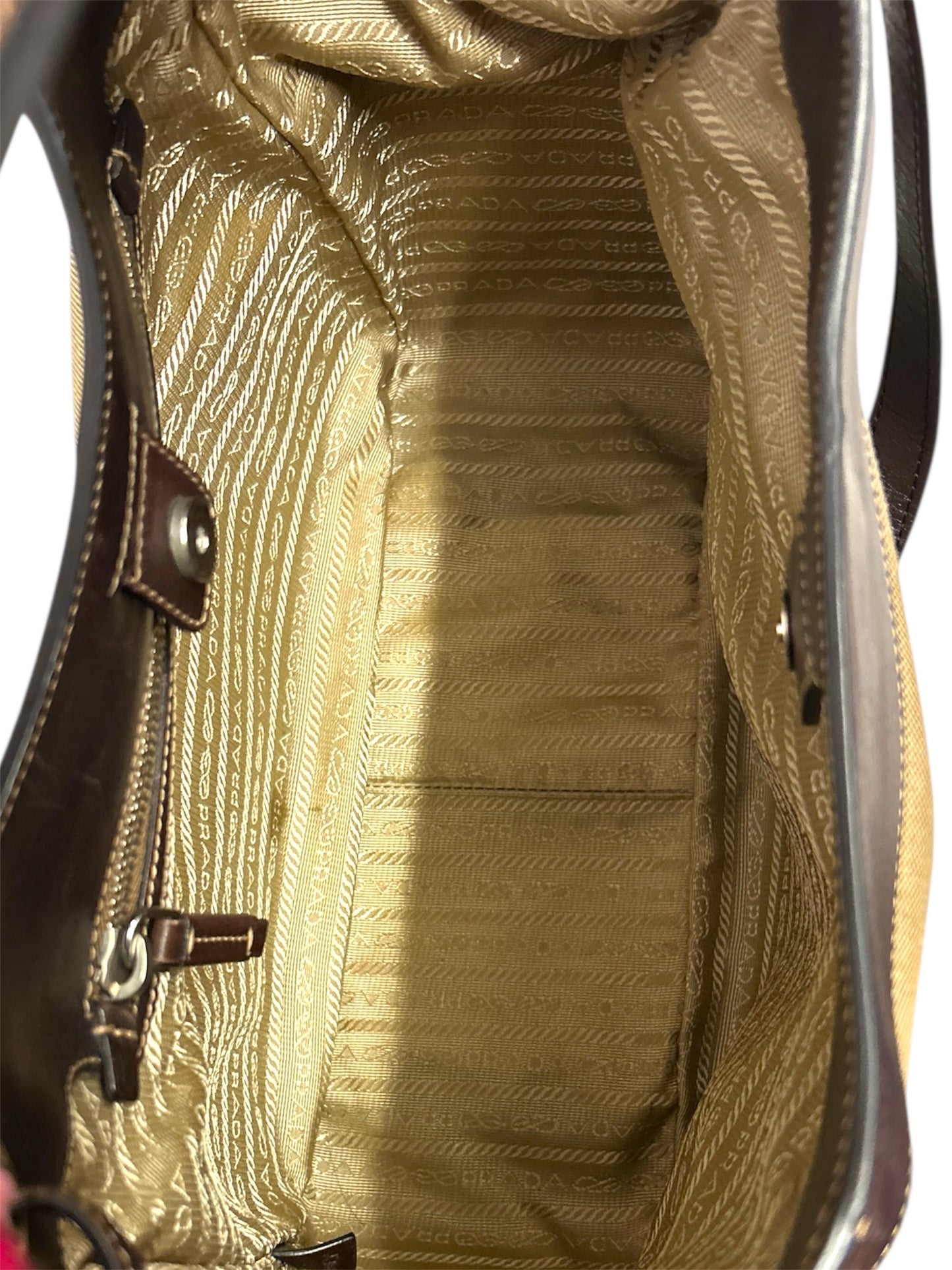 PRADA Borsa Jaquard in tela