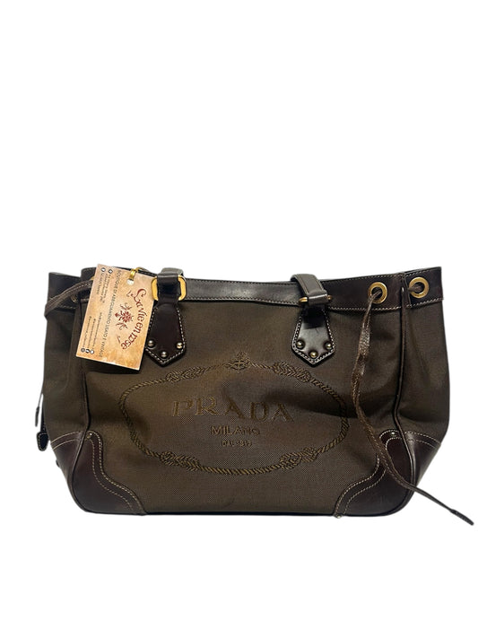 PRADA Borsa Logo Jaquard