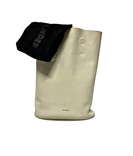 JIL SANDER Borsa Cannolo Bianca