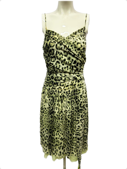 ROBERTO CAVALLI Abito Maculato Verde