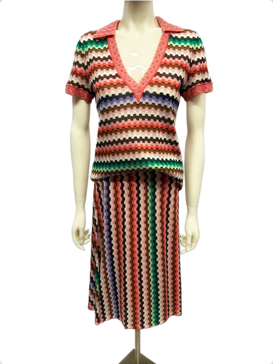 MISSONI Completo zig zag Rosa