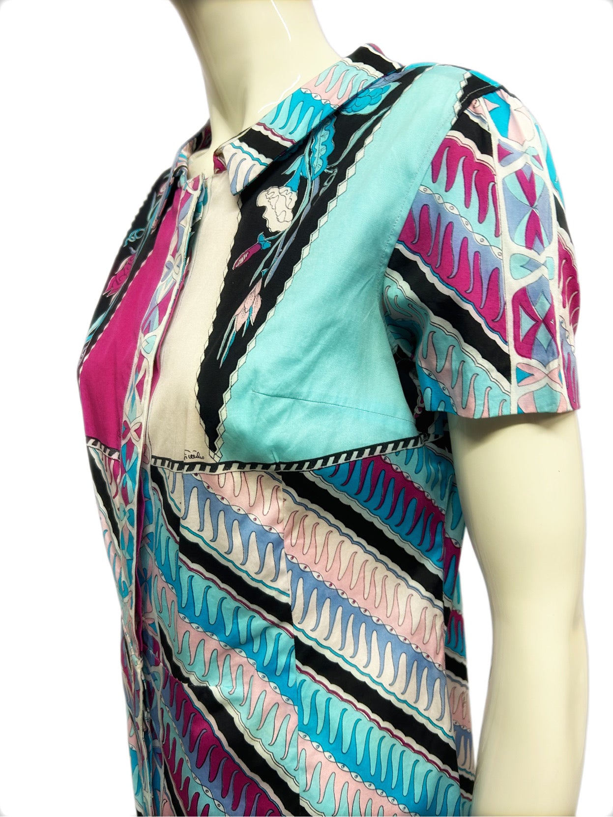 EMILIO PUCCI Abito Fantasia Azzurro