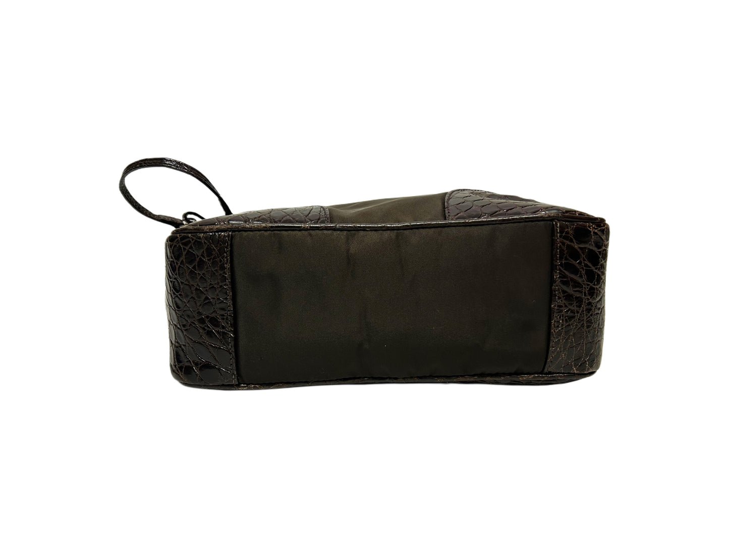 PRADA Borsa con orologio in Caimano