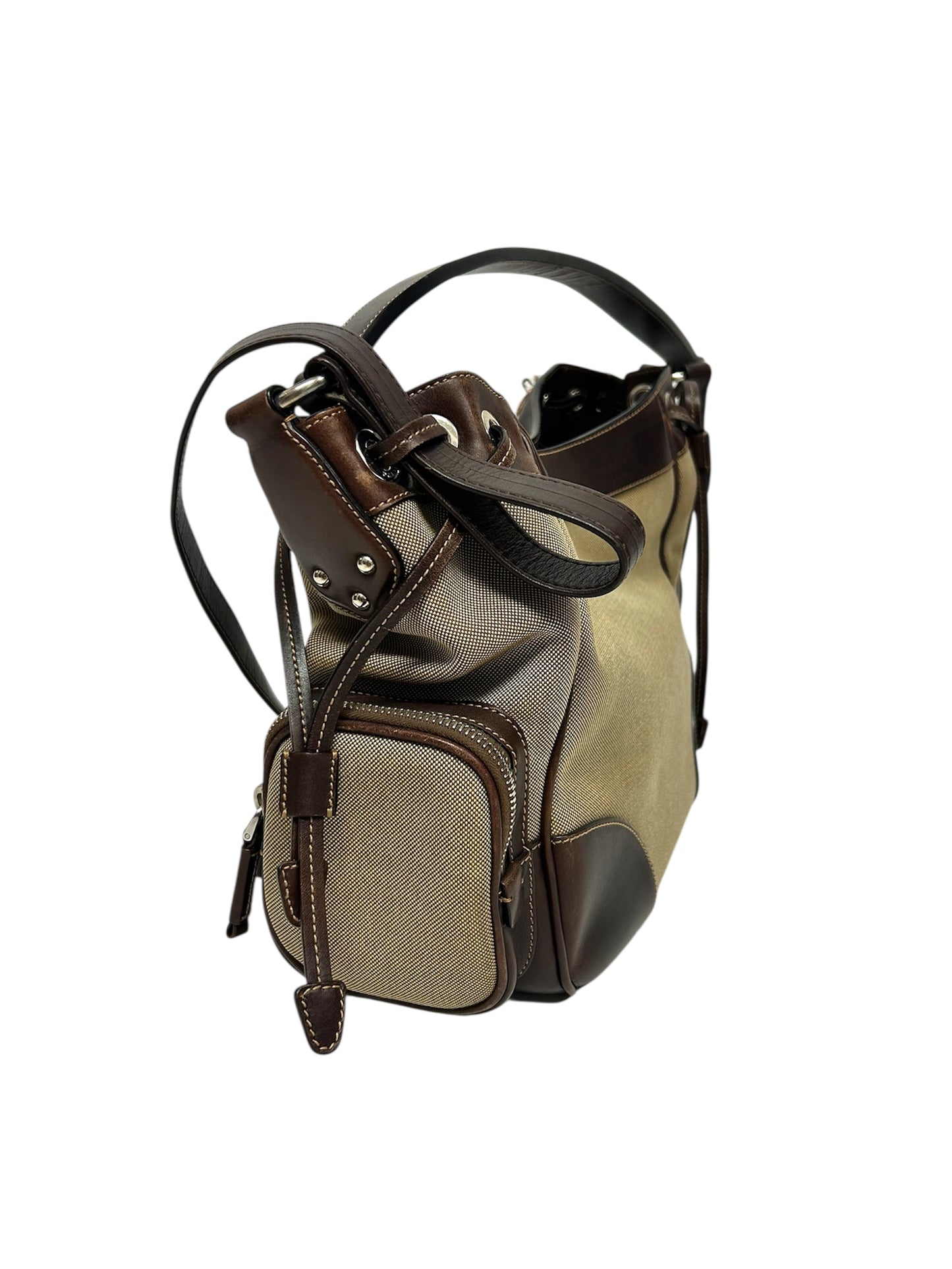 PRADA Borsa Jaquard in tela