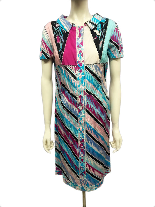 EMILIO PUCCI Abito Fantasia Azzurro