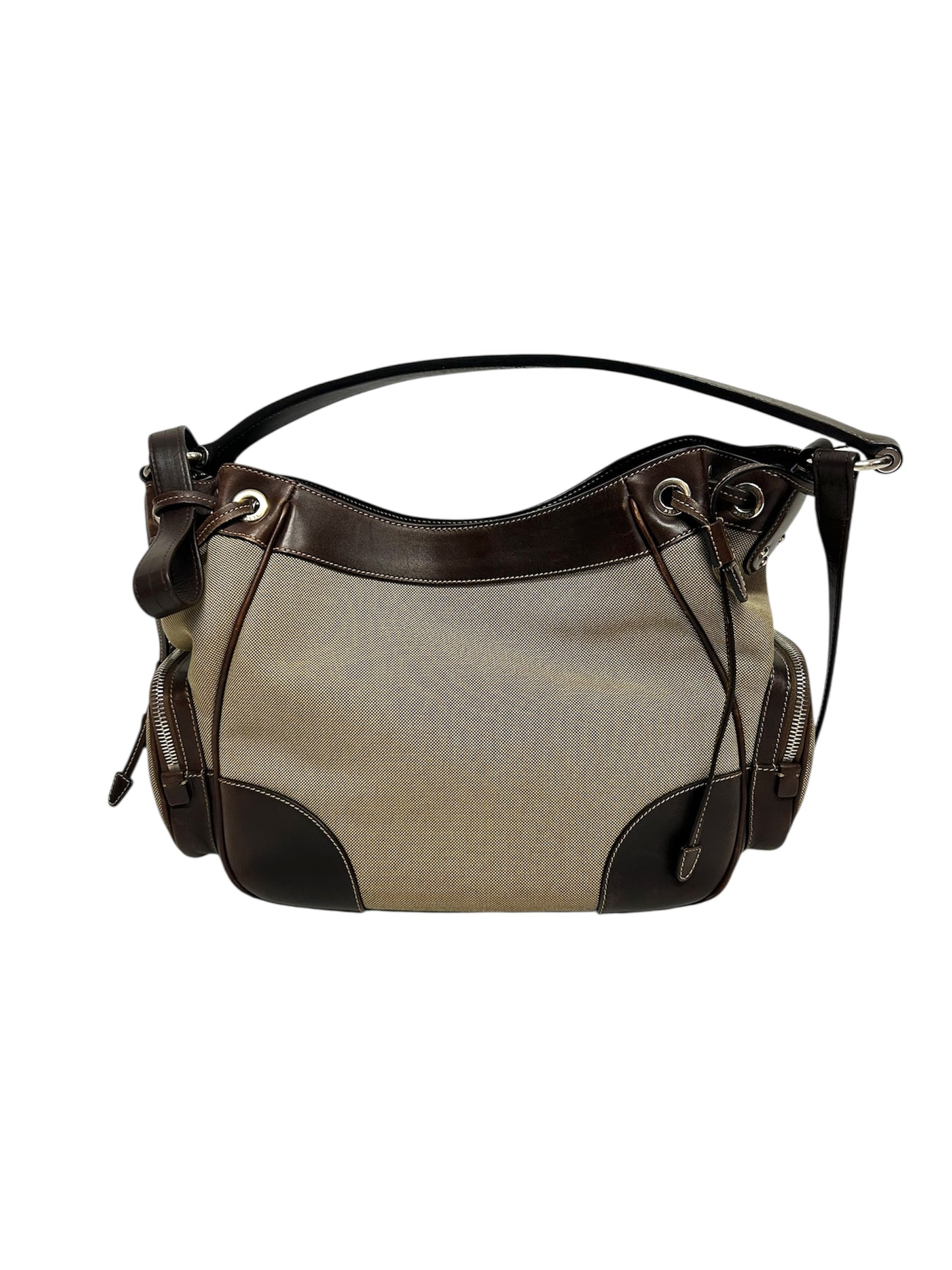 PRADA Borsa Jaquard in tela