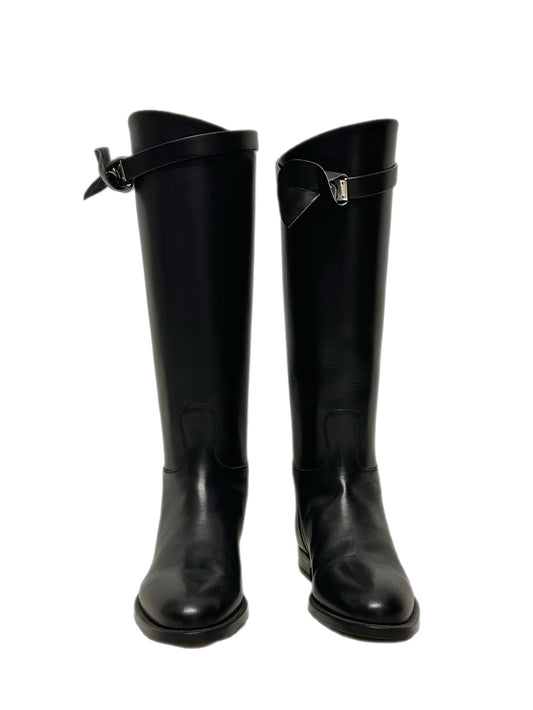 HERMÈS Stivali Jumping in pelle nera