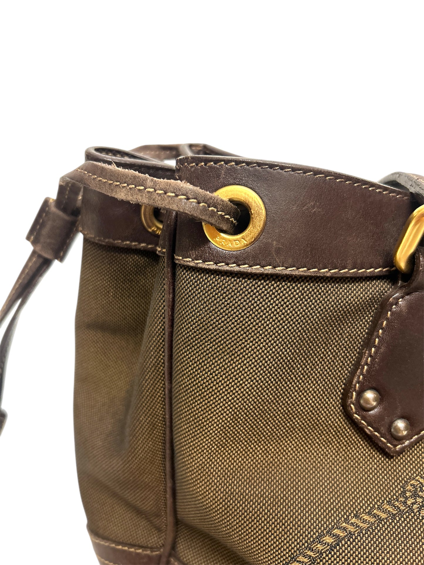 PRADA Borsa Logo Jaquard