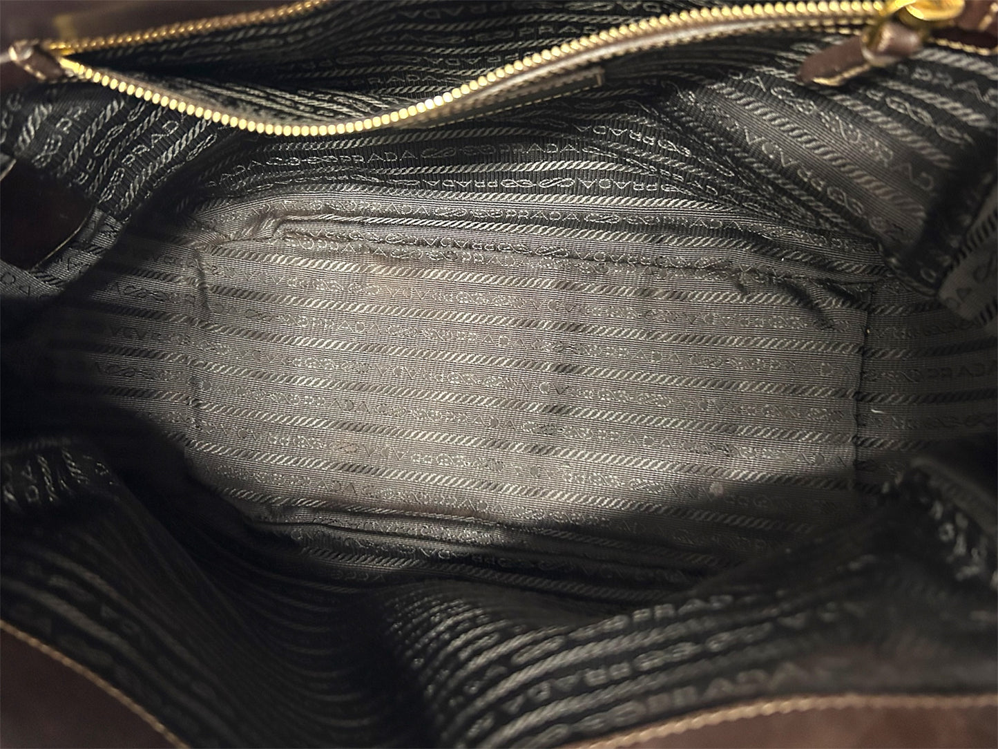 PRADA Borsa Logo Jaquard