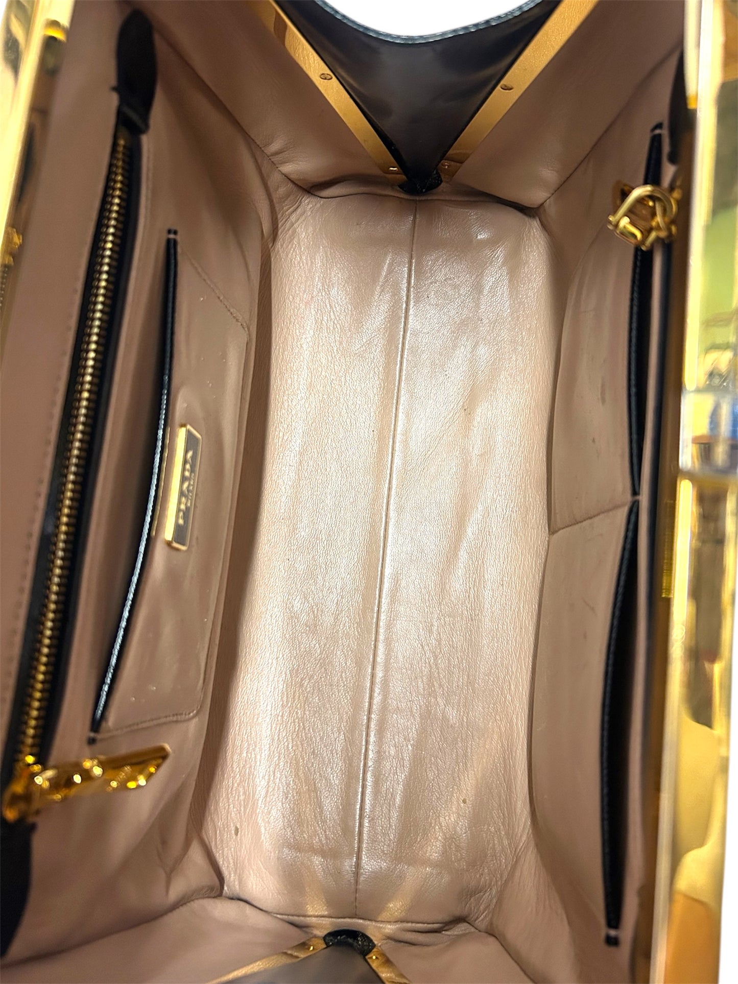 PRADA Borsa in vernice nera