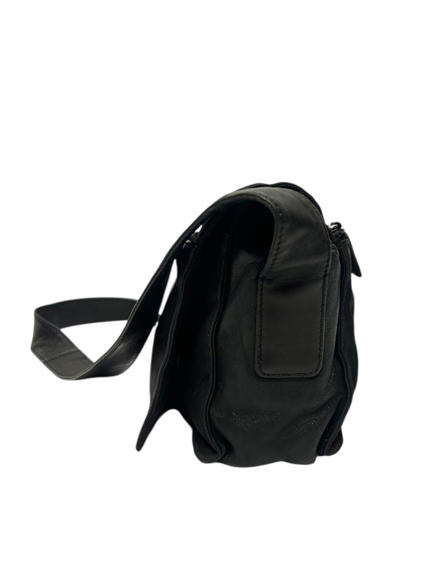 PRADA Tracolla in pelle nera
