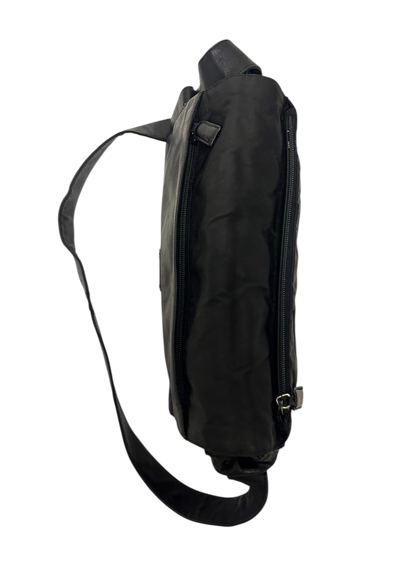 PRADA Tracolla in pelle nera