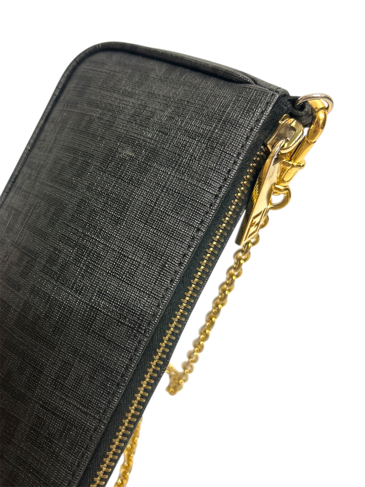 FENDI Borsa Baguette Monogram nero