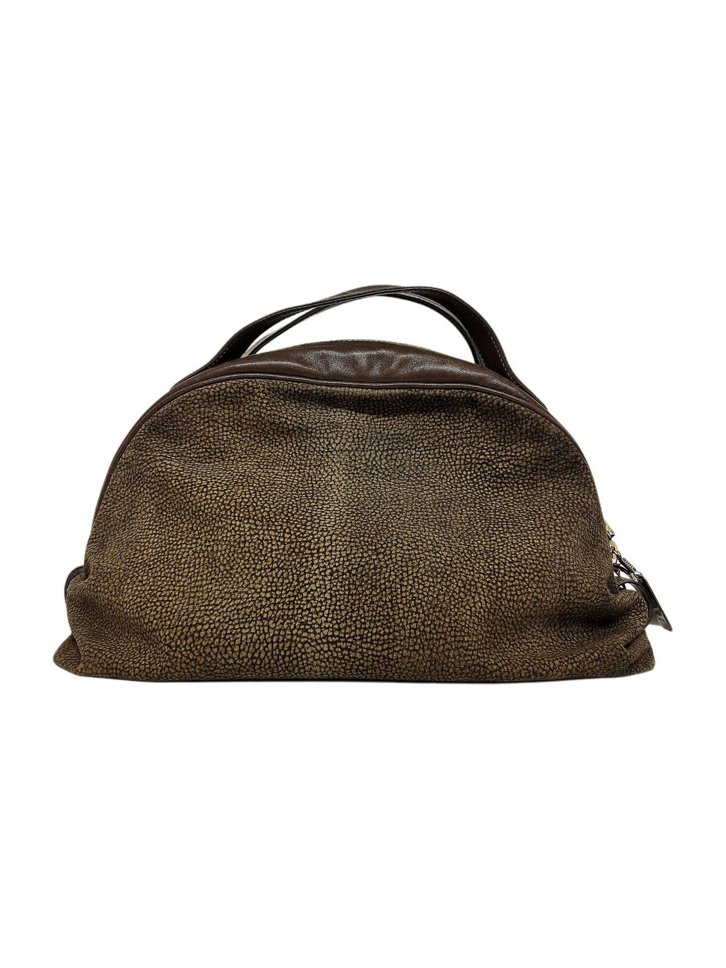BORBONESE Borsa Redwall pelle scamosciata