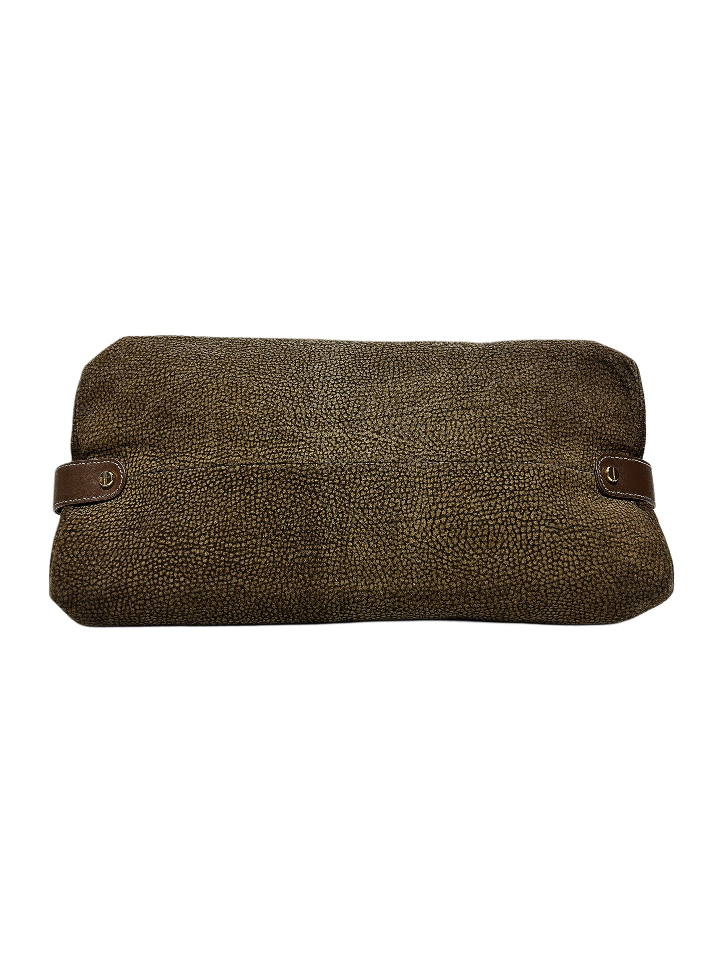 BORBONESE Borsa Redwall pelle scamosciata