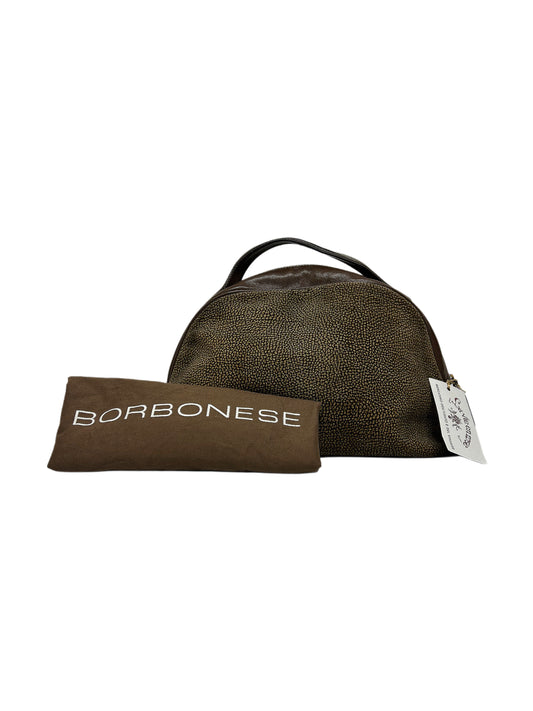 BORBONESE Borsa Redwall pelle scamosciata