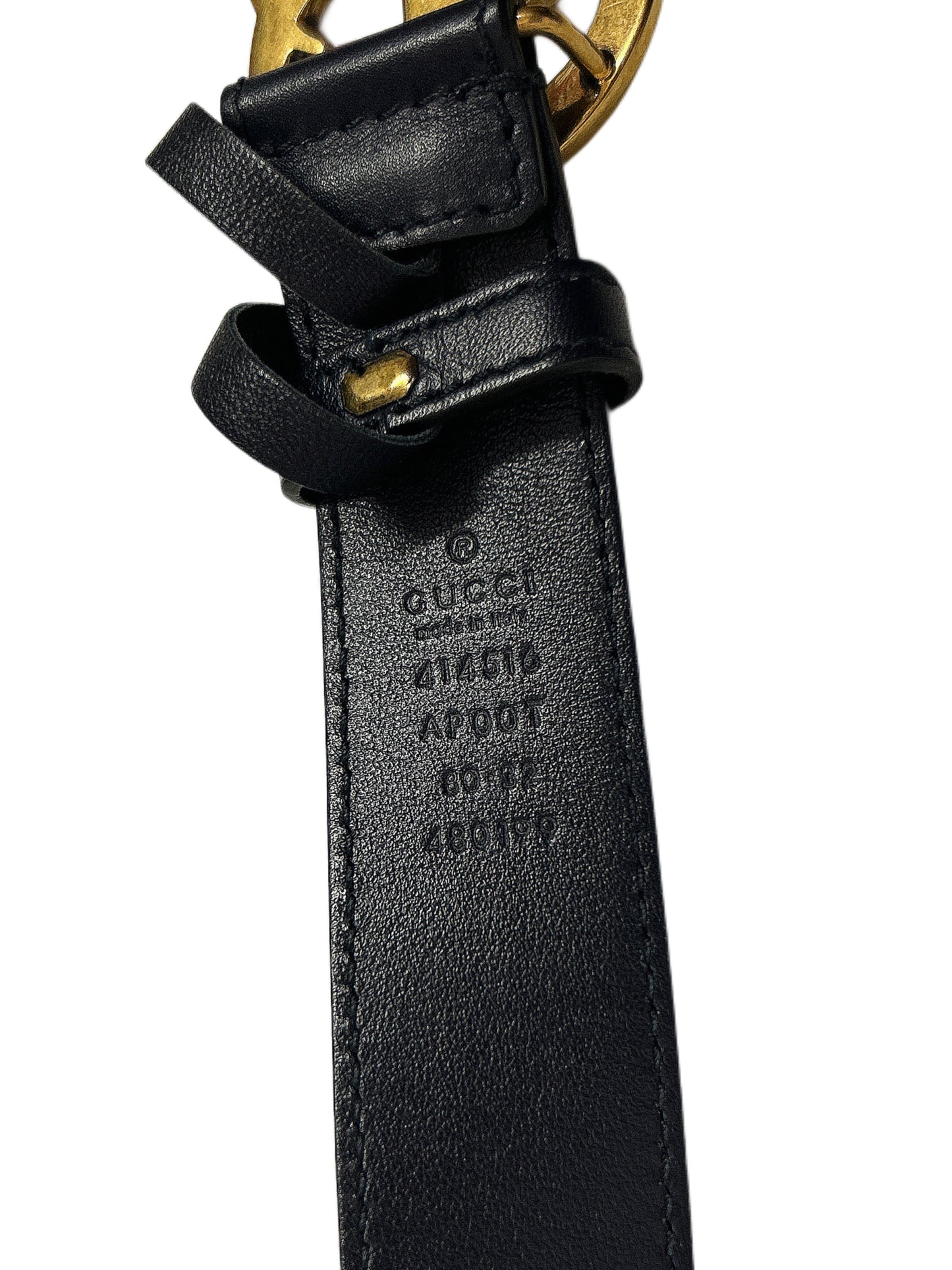 GUCCI Cintura GG Buckle in Pelle