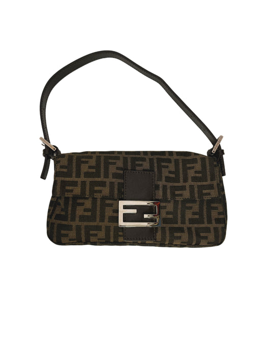 FENDI Borsa Mamma Baguette in tela Zucca