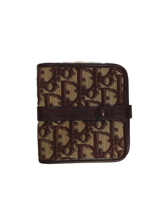 DIOR Portafogli Vintage BI-Fold Small Trotter Jaquard