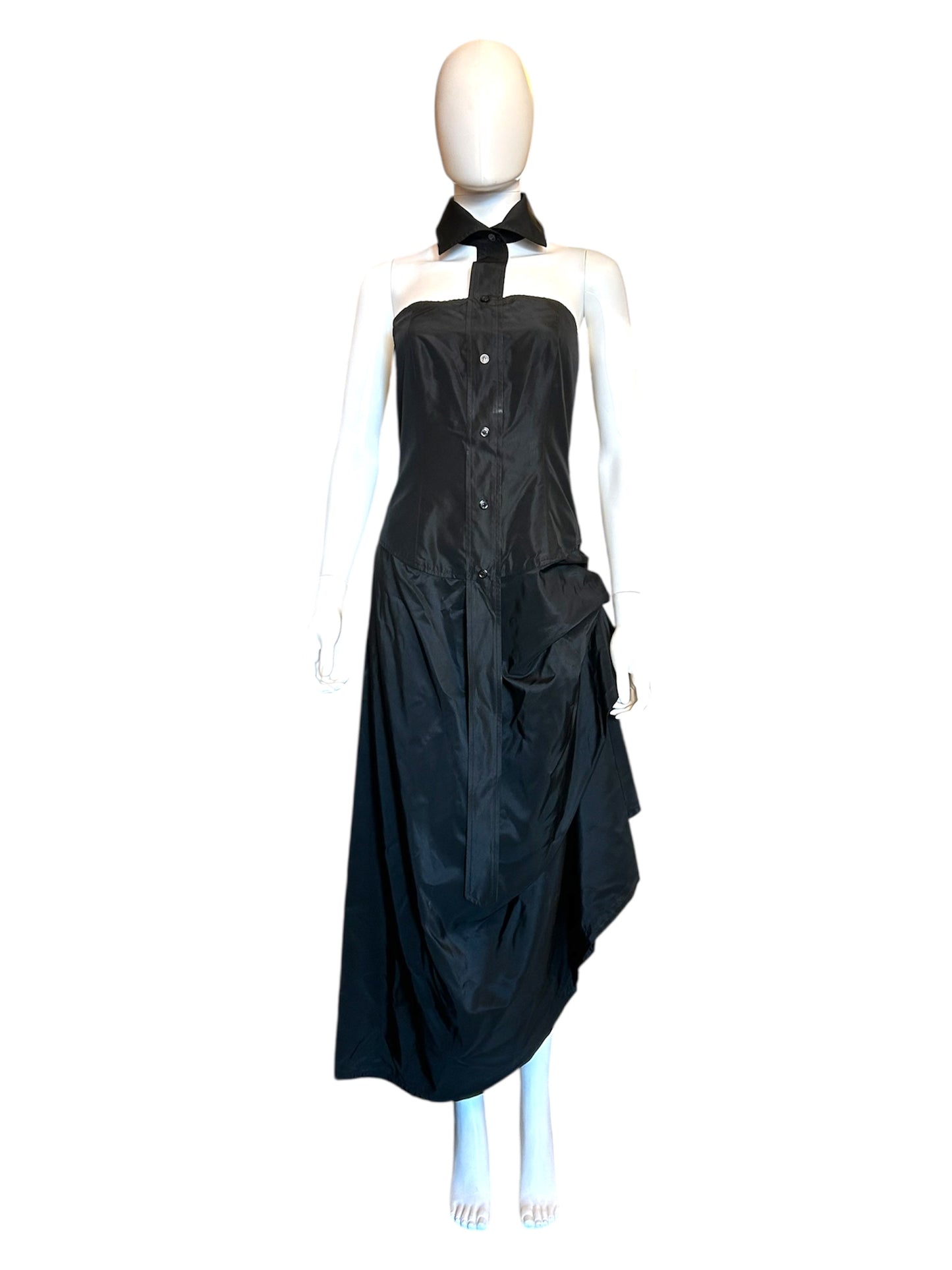 VIVIENNE WESTWOOD Abito nero con colletto